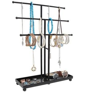 Hanging Jewelry Organizer with Bottom Tray